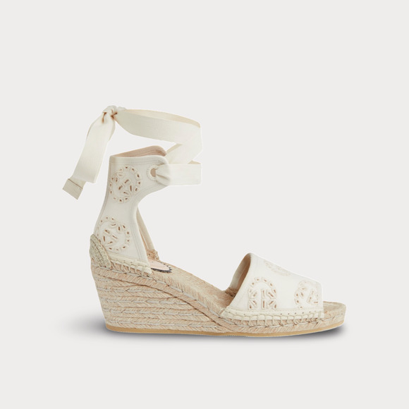Gucci Damita GG Eyelet Wedge Heel - Women’s 7 - Picture 1 of 7
